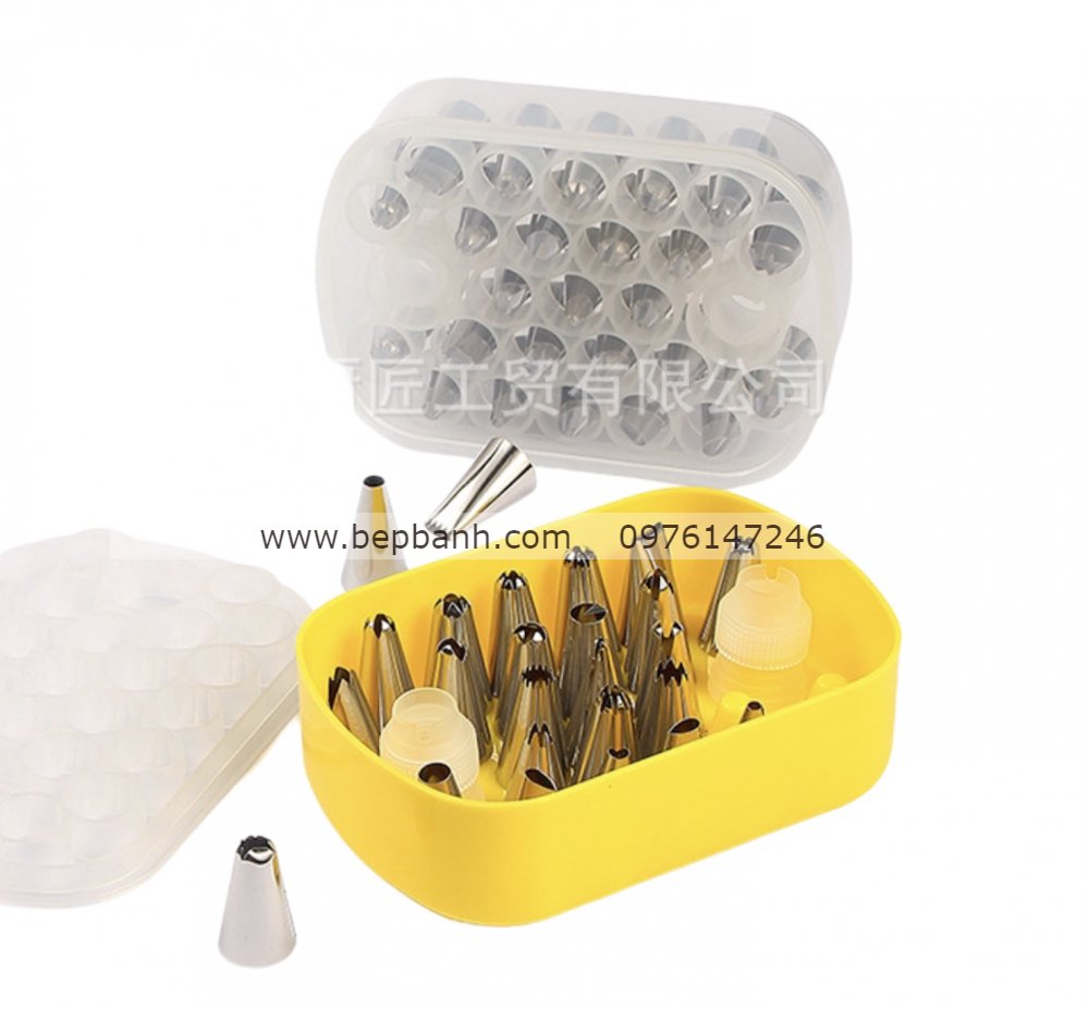 Bộ 25 đuôi bắt bông kem + 2 chốt Bộ 25 đuôi bắt bông kem + 2 chốt