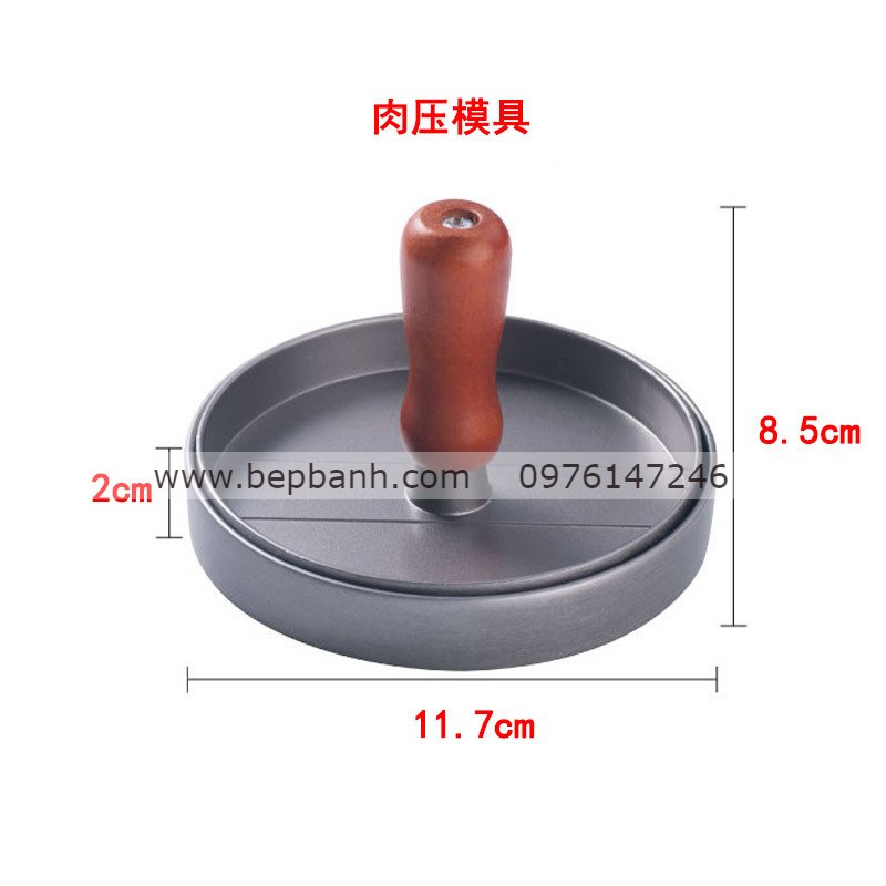 Dụng cụ ép thịt miếng Hamburger ĐÔI Dụng cụ ép thịt miếng Hamburger ĐÔI