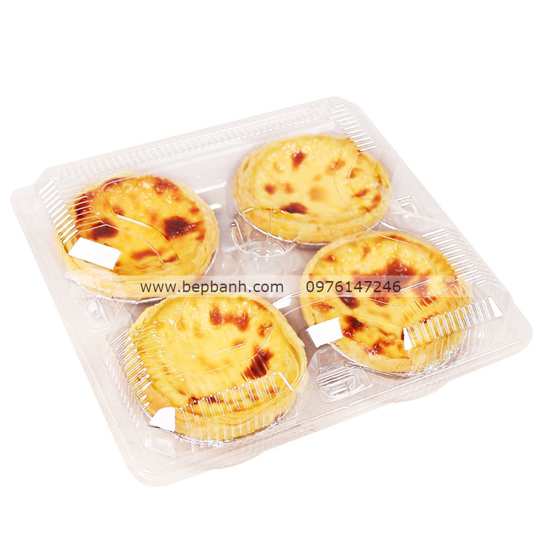 Hộp nhựa gập đựng bánh tart FJ311