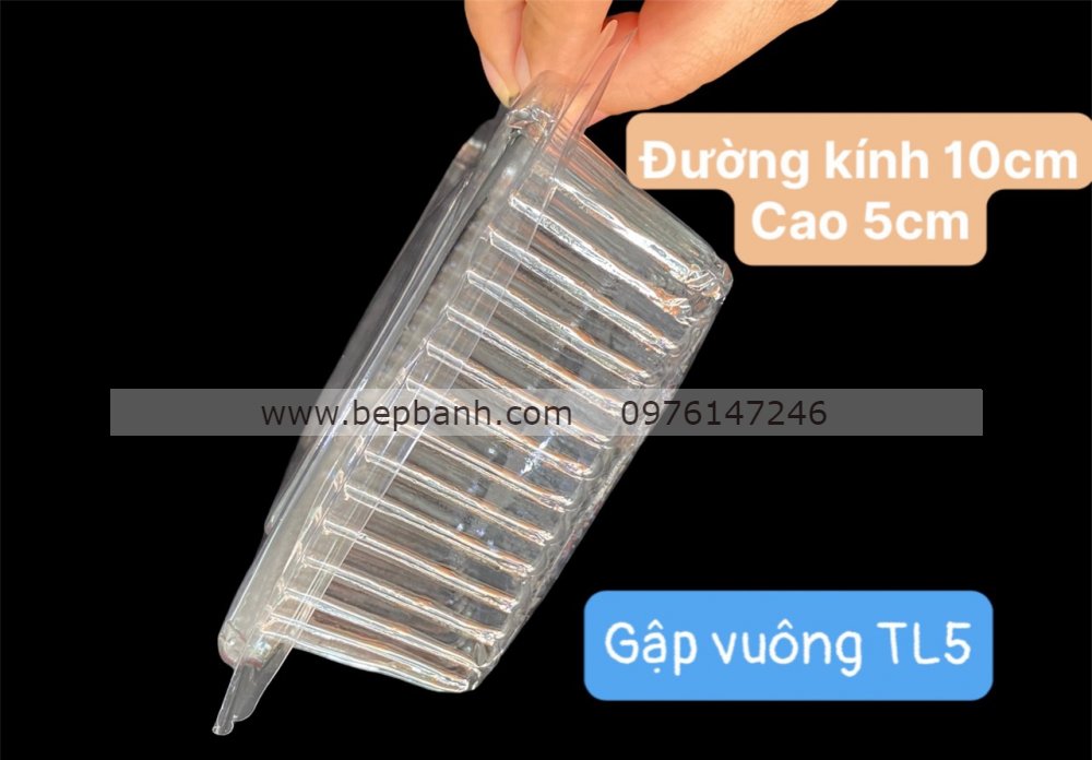 Hộp nhựa gập vuông nắp bằng HH-5 Hộp nhựa gập vuông nắp bằng HH-5