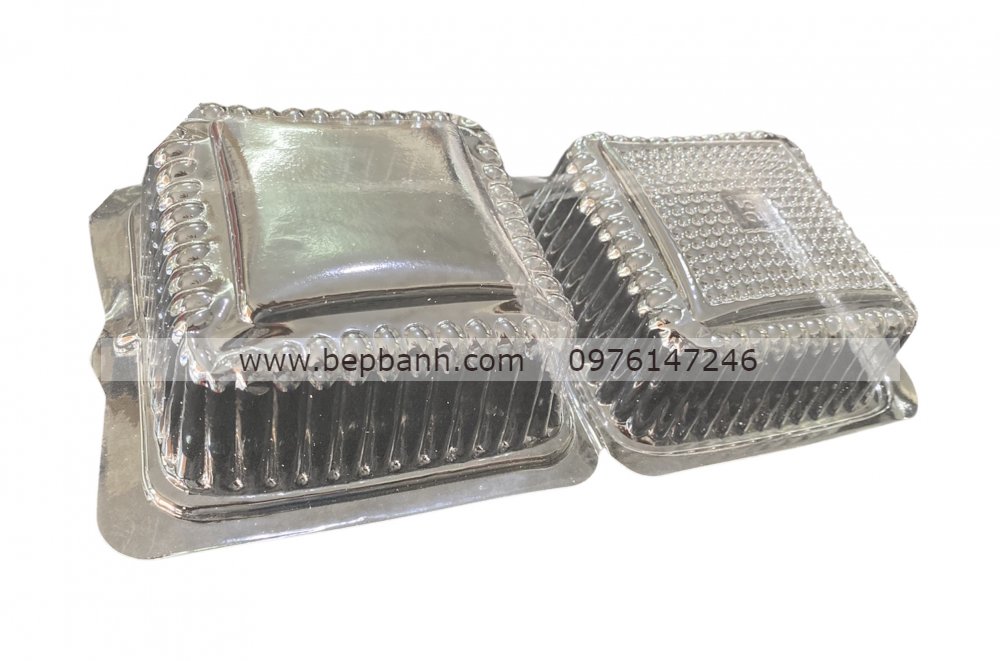 Hộp nhựa gập vuông nắp cao 52 Hộp nhựa gập vuông nắp cao 52