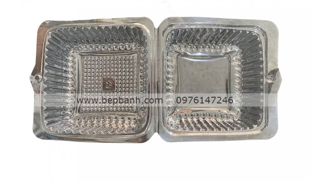 Hộp nhựa gập vuông nắp cao 52 Hộp nhựa gập vuông nắp cao 52