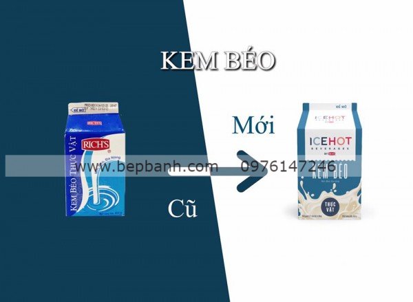 Kem béo thực vật Rich 454gr