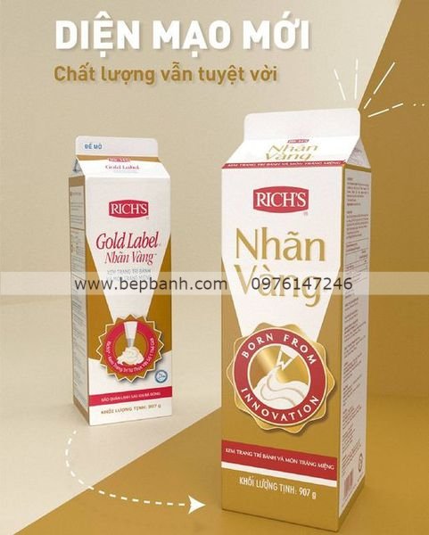 Kem Topping Gold Label Rich's 907gr Kem Topping Gold Label Rich's 907gr