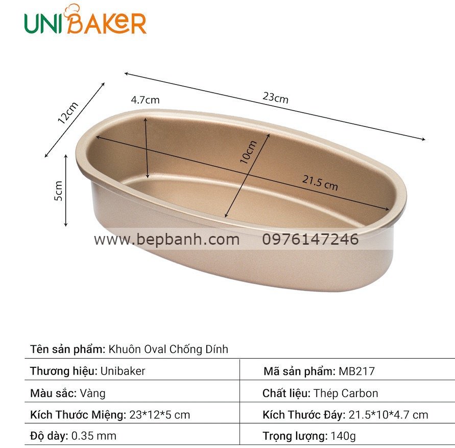 Khuôn oval Uni MB217 Khuôn oval Uni MB217