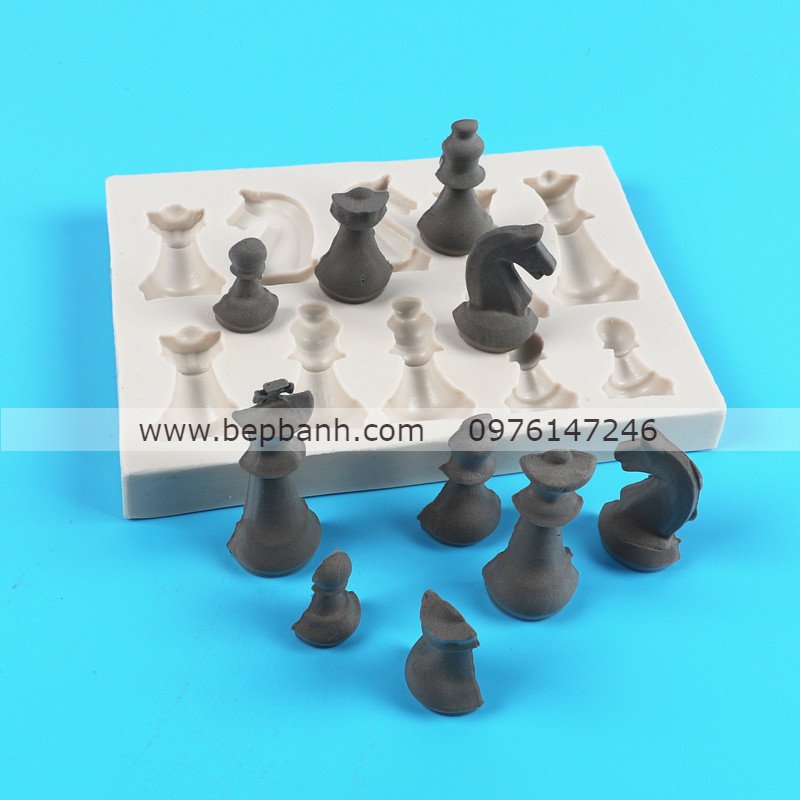 Khuôn silicon 4D bộ cờ vua Khuôn silicon 4D bộ cờ vua