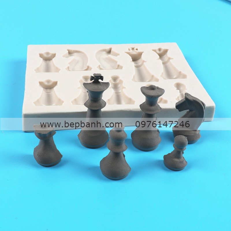 Khuôn silicon 4D bộ cờ vua Khuôn silicon 4D bộ cờ vua