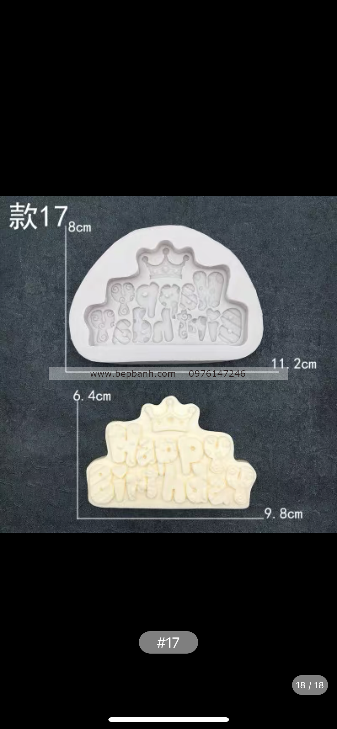 Khuôn silicon 4D Happy Birthday 1396 Khuôn silicon 4D Happy Birthday 1396