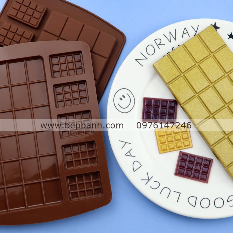 Khuôn silicon mảnh chocolate