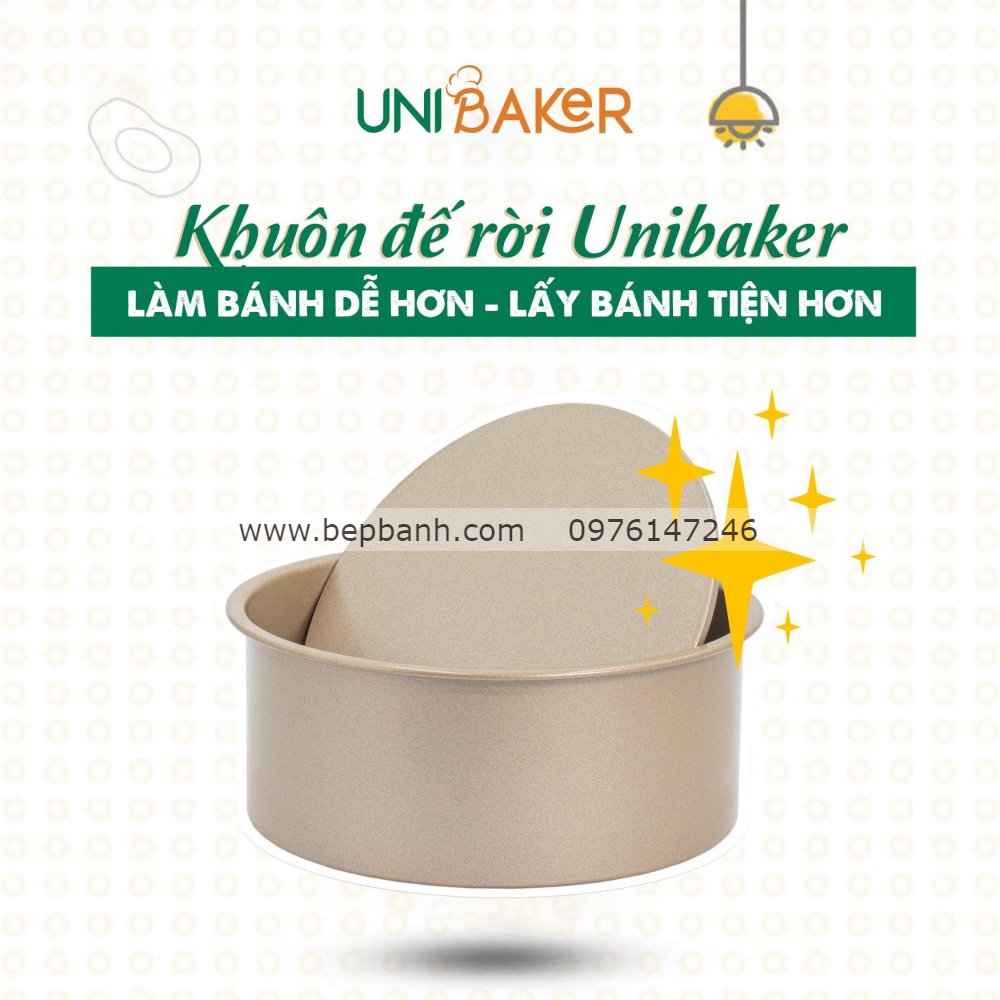 Khuôn tròn đáy rời 20cm Uni MB179