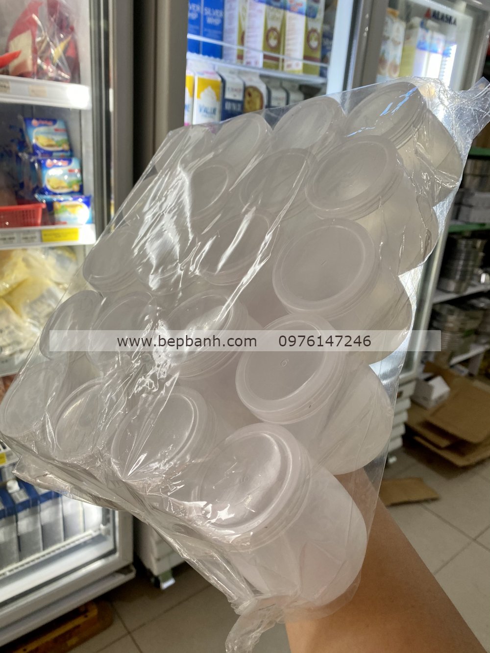 Lốc 20 hũ nhựa sữa chua nếp cẩm Lốc 20 hũ nhựa sữa chua nếp cẩm