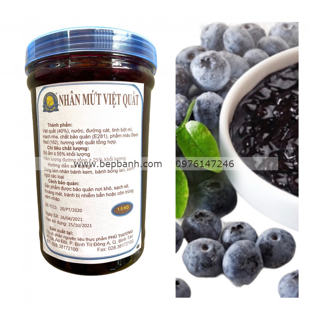 Nhân mứt Việt quốc hũ 1.5kg Nhân mứt Việt quốc hũ 1.5kg