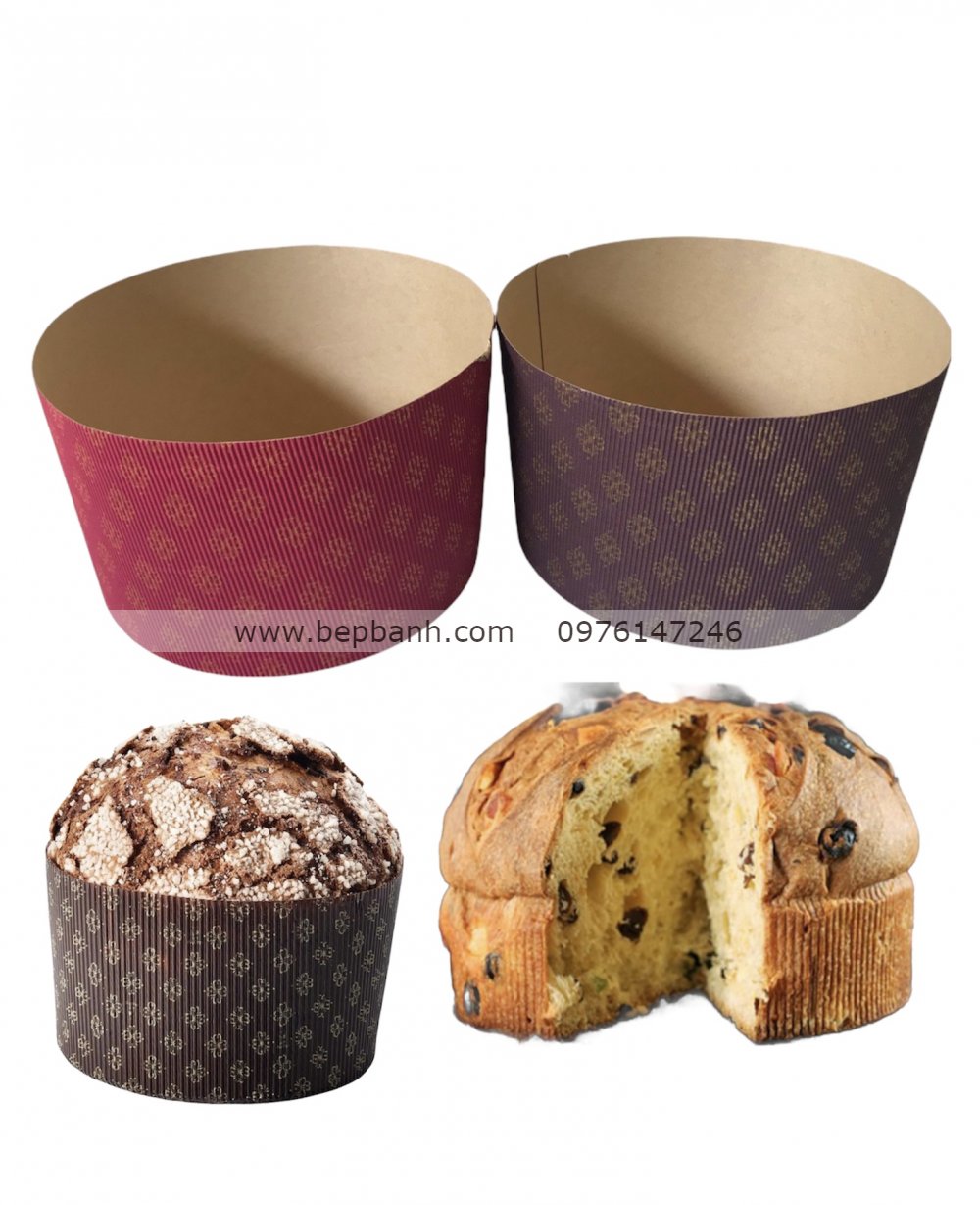 Set 5 Cup giấy nướng bánh Panettone 5 inch Set 5 Cup giấy nướng bánh Panettone 5 inch