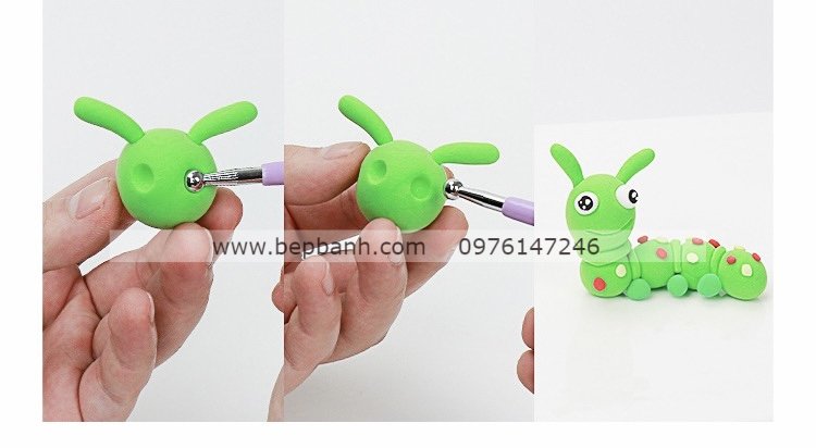 Tạo hình fondant - 4 que đầu tròn Tạo hình fondant - 4 que đầu tròn