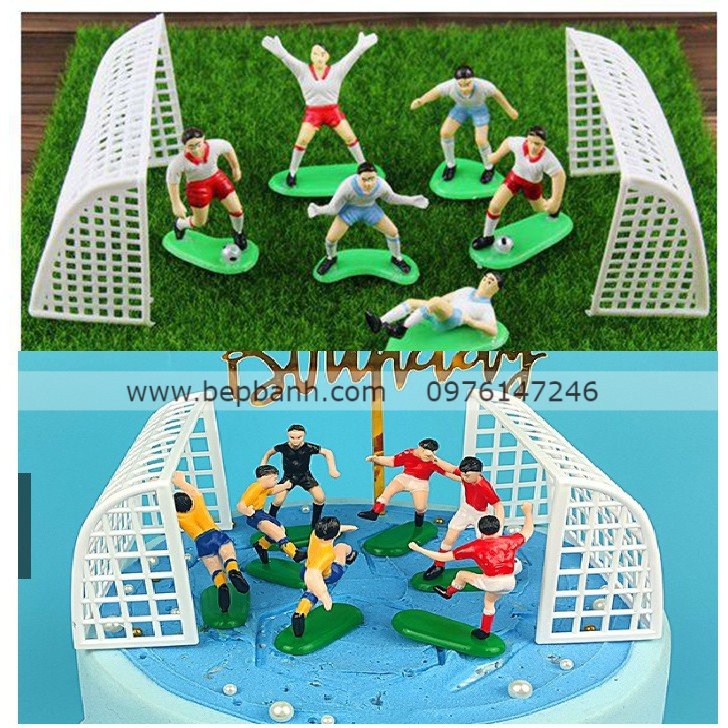 Trang trí bánh kem - Cầu thủ bóng đá