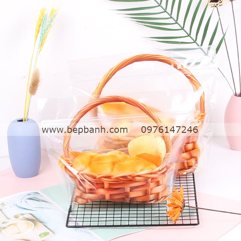 Túi zip mẫu giỏ mây Túi zip mẫu giỏ mây