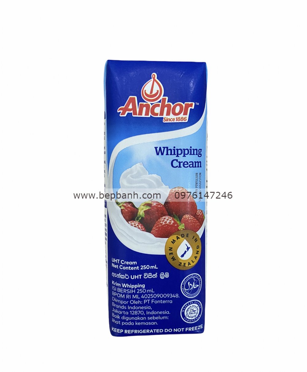 Whipping cream / Kem tươi Anchor 250ml 