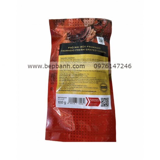 Phô mai bột Parmesan Fromagio Zelachi 100gr