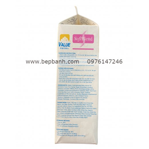Kem Topping cream Trang Trí Bánh Value Pride