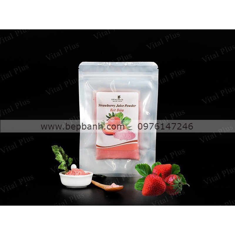 Bột dâu tây Vital 100gr Bột dâu tây Vital 100gr