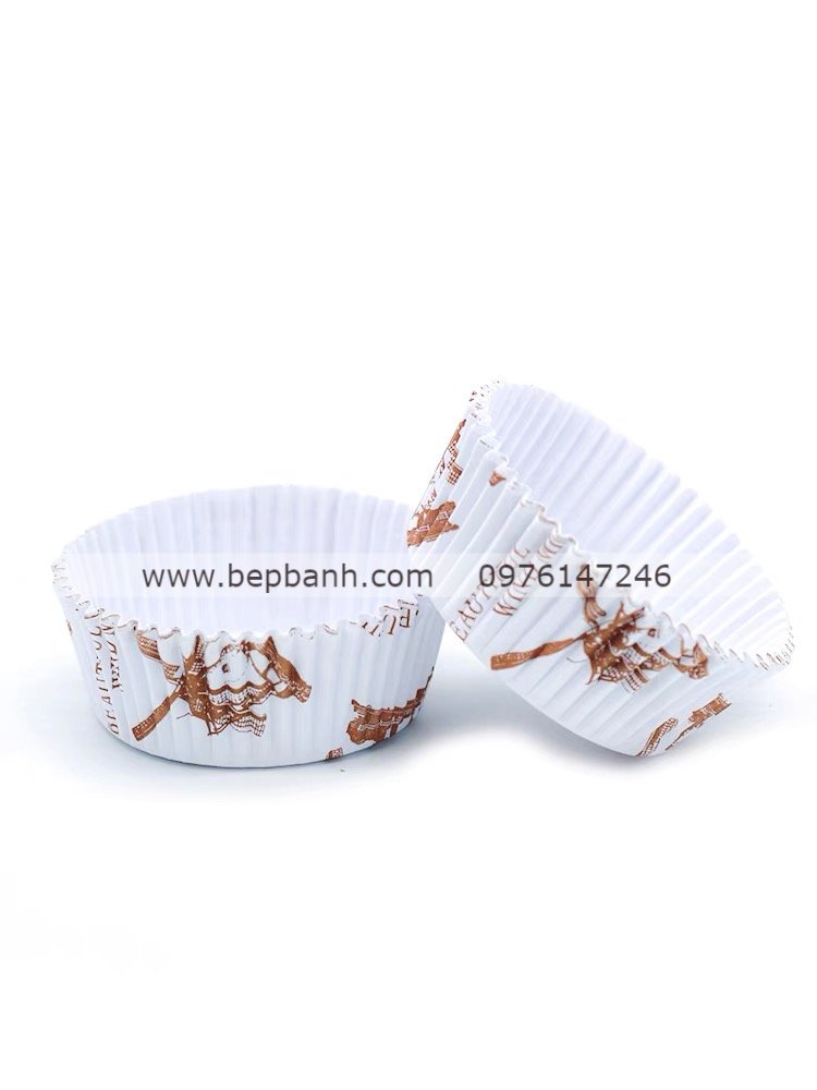 Chén giấy lót tròn đựng bánh /300 cái