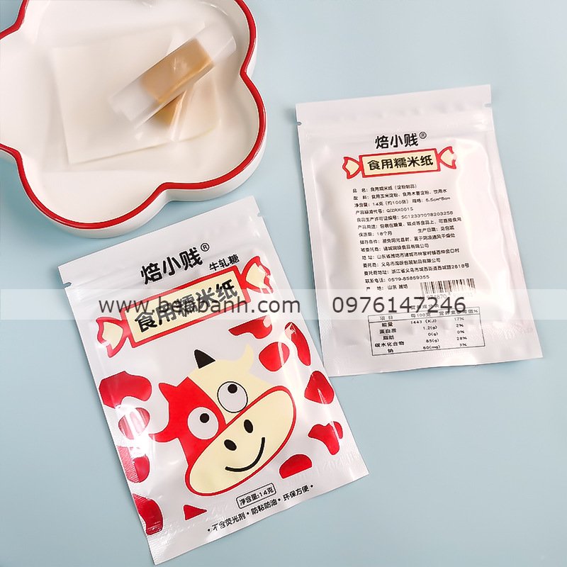 Giấy gạo gói kẹo 100 tờ Giấy gạo gói kẹo 100 tờ