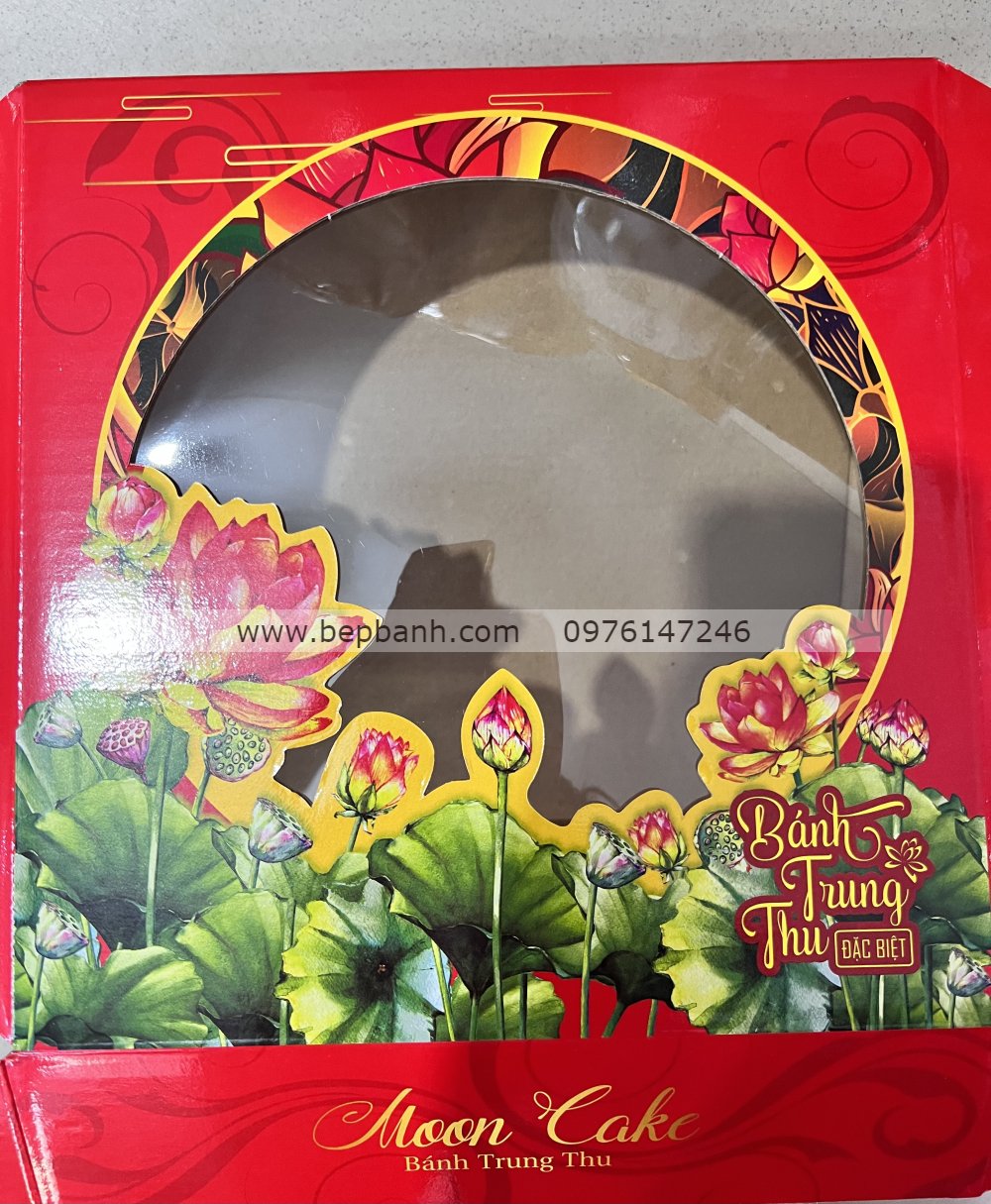 Hộp giấy trung thu 4 bánh dày 125-200gr Hộp giấy trung thu 4 bánh dày 125-200gr