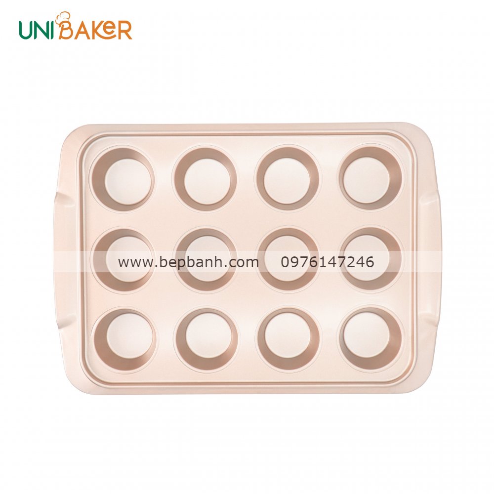 Khuôn cupcake 12 lỗ Uni MB843 Khuôn cupcake 12 lỗ Uni MB843