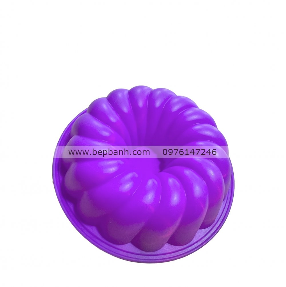 Khuôn silicon tròn bí có lõi 13cm Khuôn silicon tròn bí có lõi 13cm