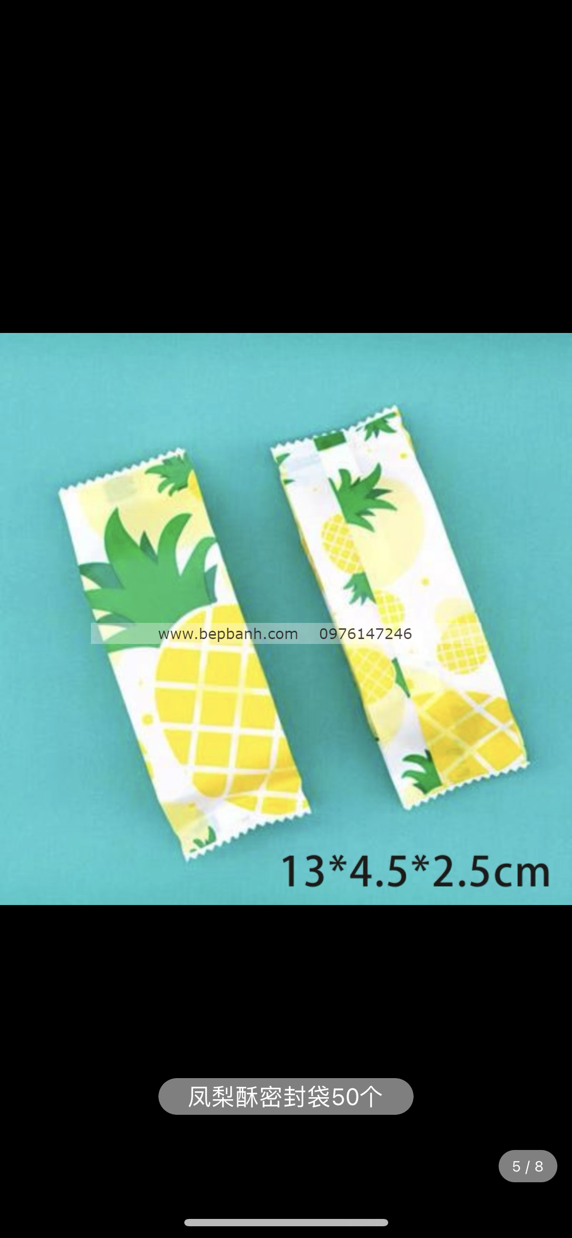 Set 50 túi ép đựng bánh dứa mix Set 50 túi ép đựng bánh dứa mix