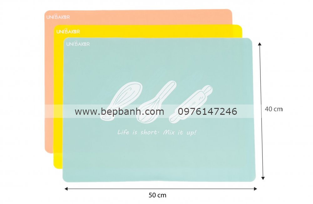 Thảm nhào bột / Baking mat 40x50 MB021 Thảm nhào bột / Baking mat 40x50 MB021