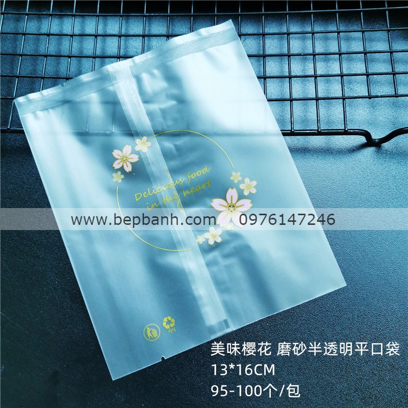 Túi ép nhập ngang 13cm / khay 200gr Túi ép nhập ngang 13cm / khay 200gr