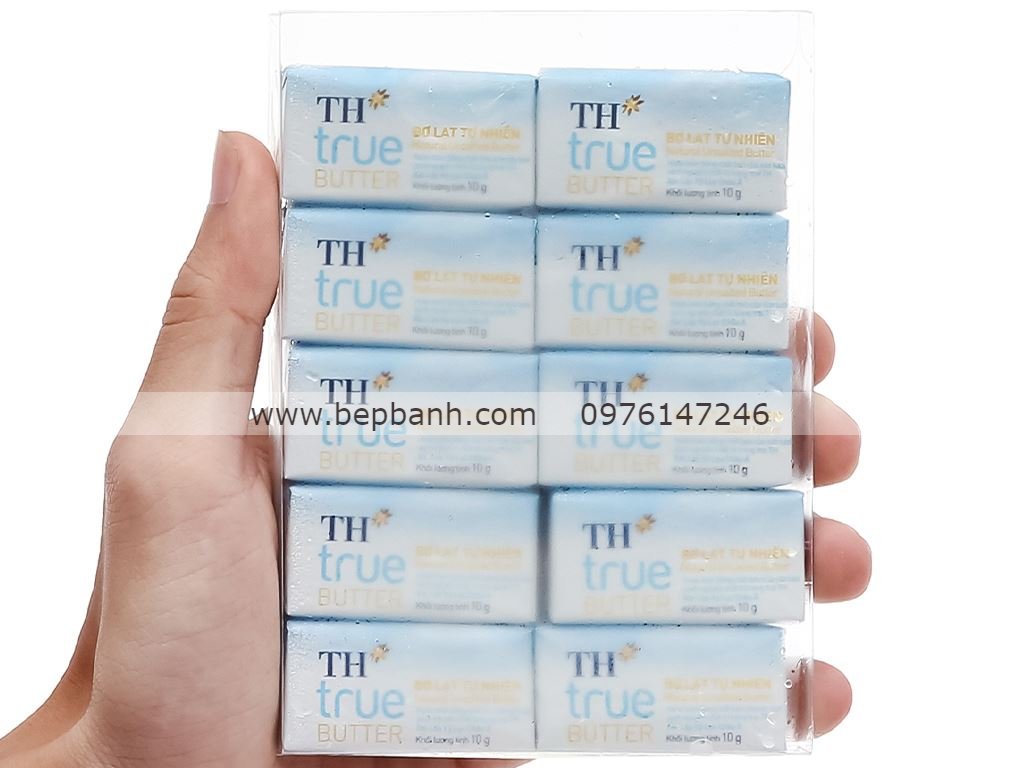 Bơ lạt TH True vỉ 100g (10 gói x 10g)