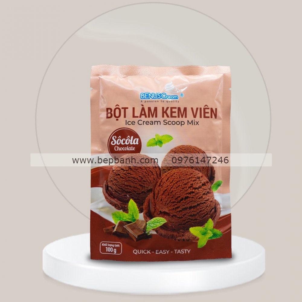 Bột làm kem Icecream Benuscream 100gr