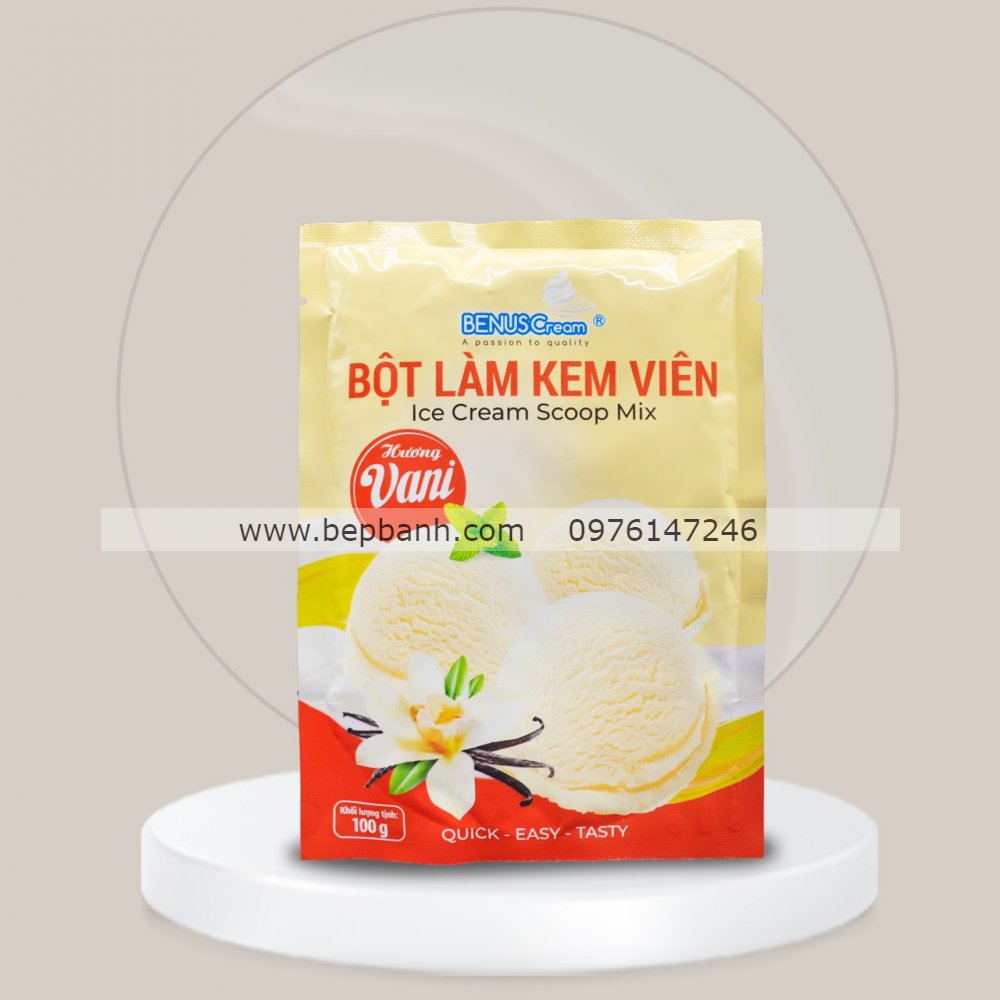 Bột làm kem Icecream Benuscream 100gr