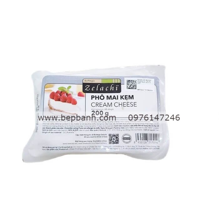 Phô mai kem/ Cream cheese Zelachi 200g