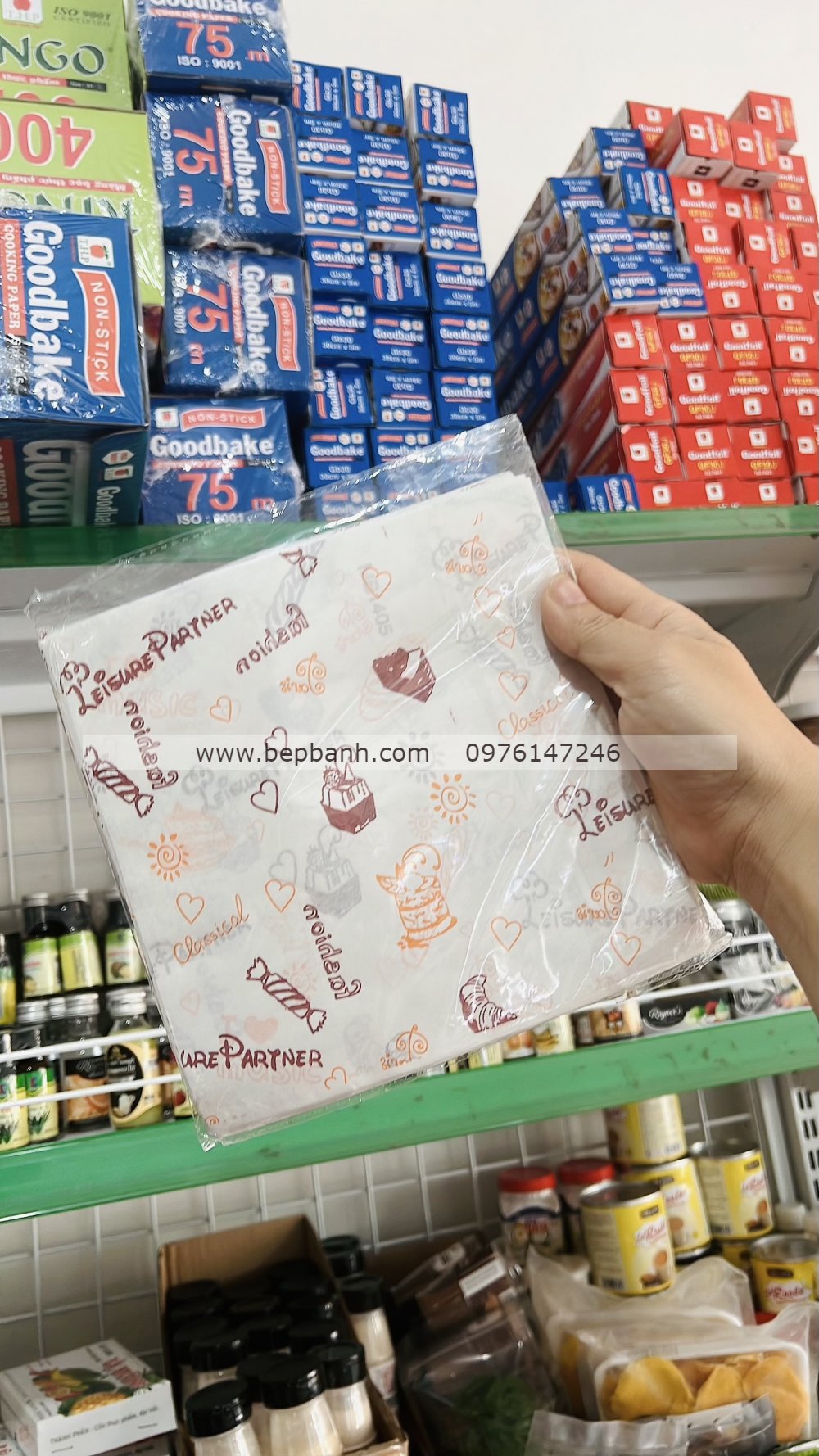 Giấy thấm dầu 18cm / 100 tờ Giấy thấm dầu 18cm / 100 tờ