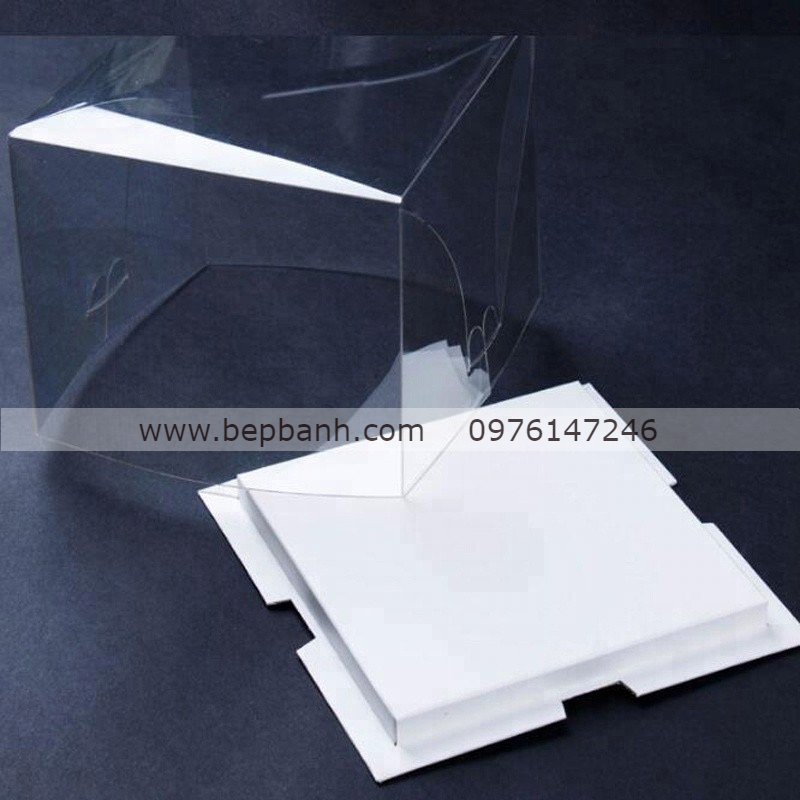 Hộp bánh kem mica 26cm Hộp bánh kem mica 26cm