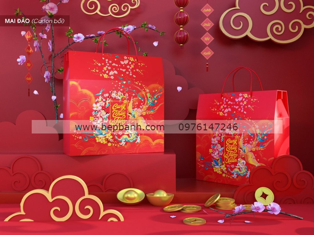 Hộp giấy carton bồi Mai Đào Hộp giấy carton bồi Mai Đào