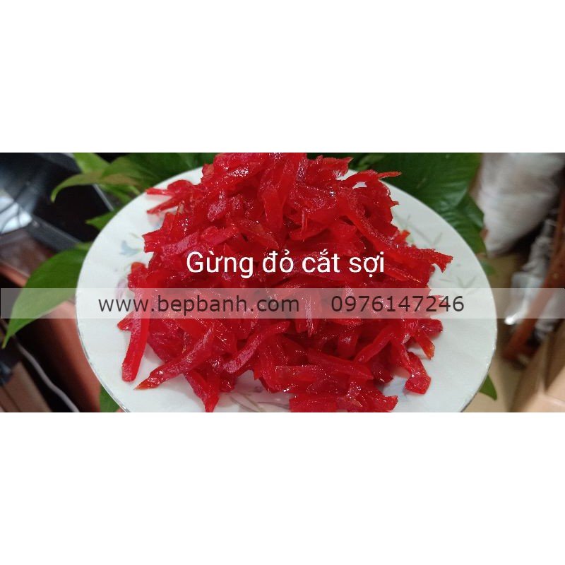 Mứt gừng đỏ sợi