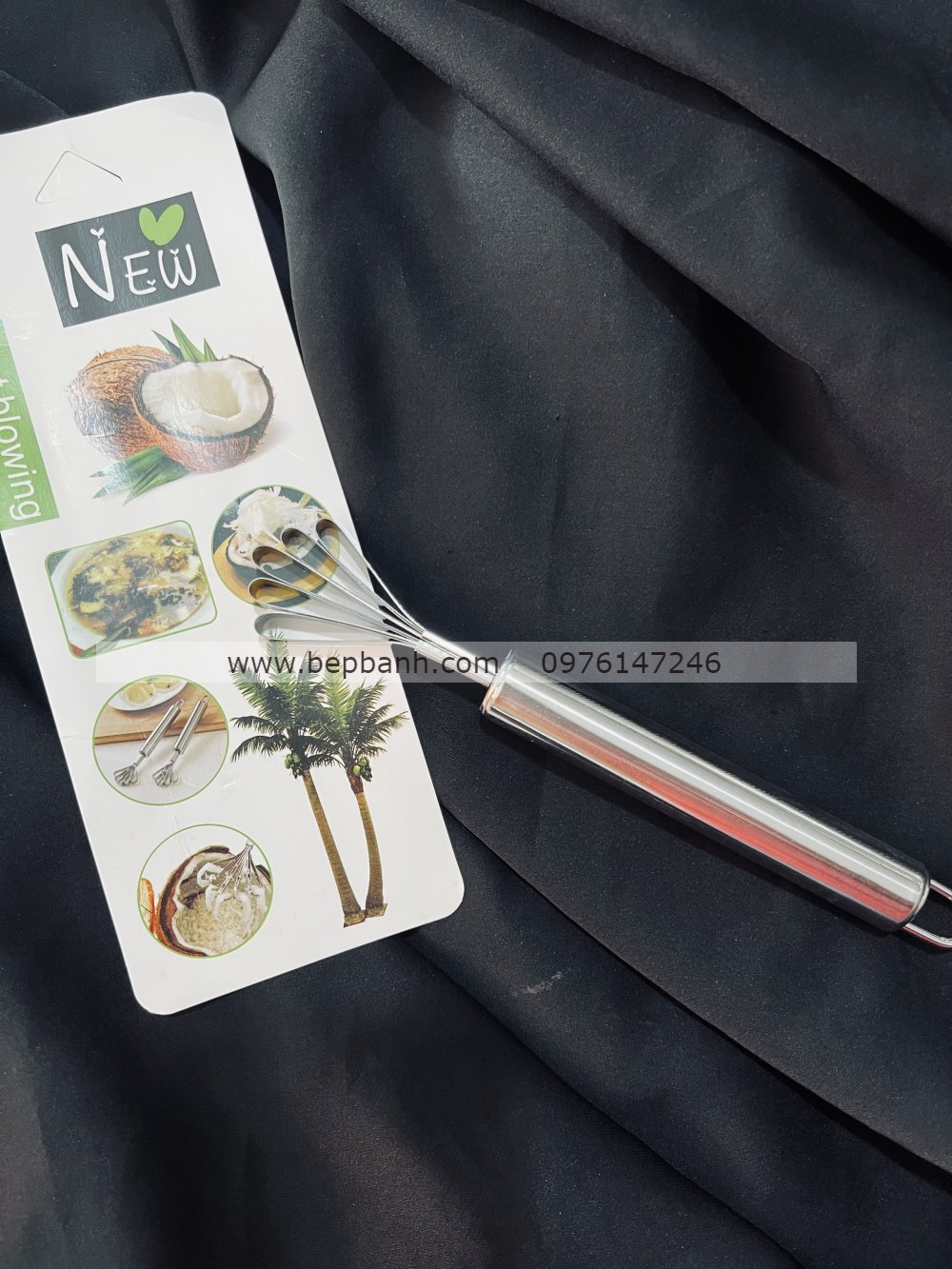 Nạo dừa sợi inox hình quạt