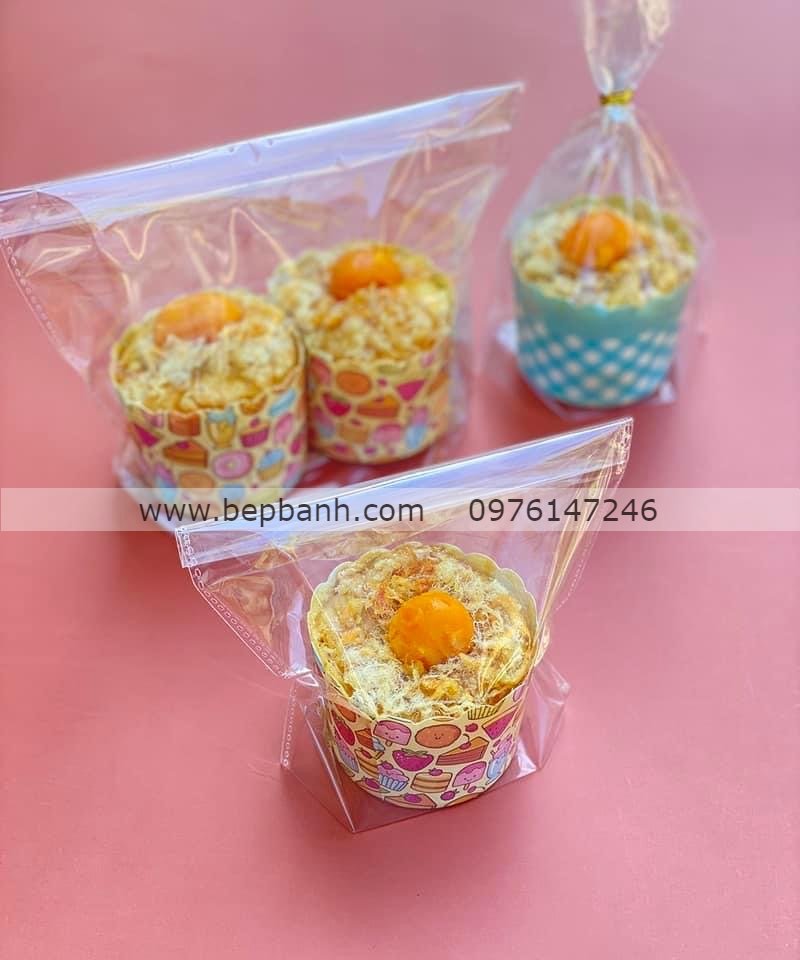 Set 50 Túi cupcake 1 bánh 13x17 Set 50 Túi cupcake 1 bánh 13x17