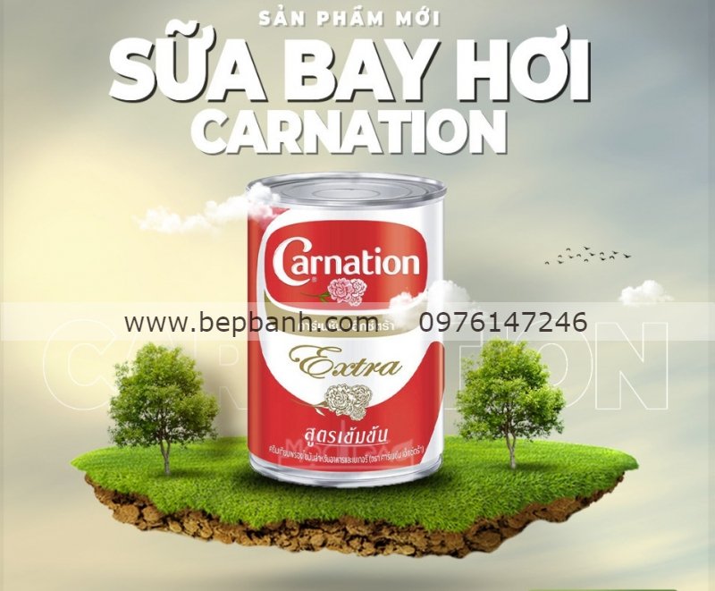 Sữa tươi béo Carnation ba bông 385gr