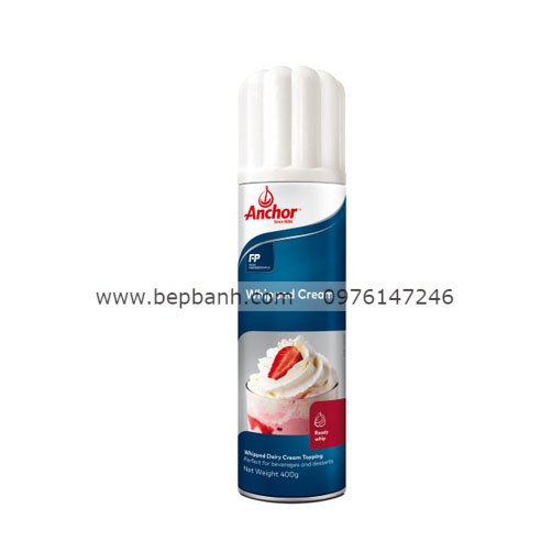 Whipping cream Anchor dạng chai xịt 400g