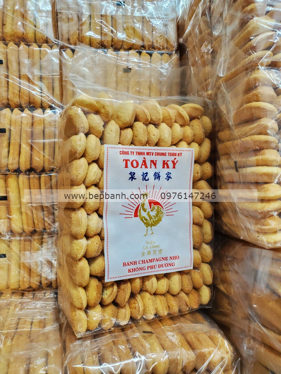 Bánh sâm banh / lady fingers Toàn Ký 500gr Bánh sâm banh / lady fingers Toàn Ký 500gr