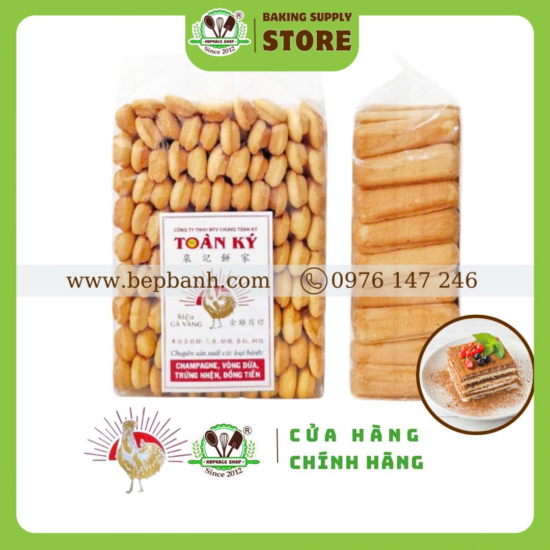 Bánh sâm banh / lady fingers Toàn Ký 500gr Bánh sâm banh / lady fingers Toàn Ký 500gr