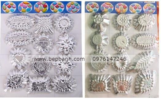 Bộ 24 khuôn bánh bò Vĩnh Trường Bộ 24 khuôn bánh bò Vĩnh Trường