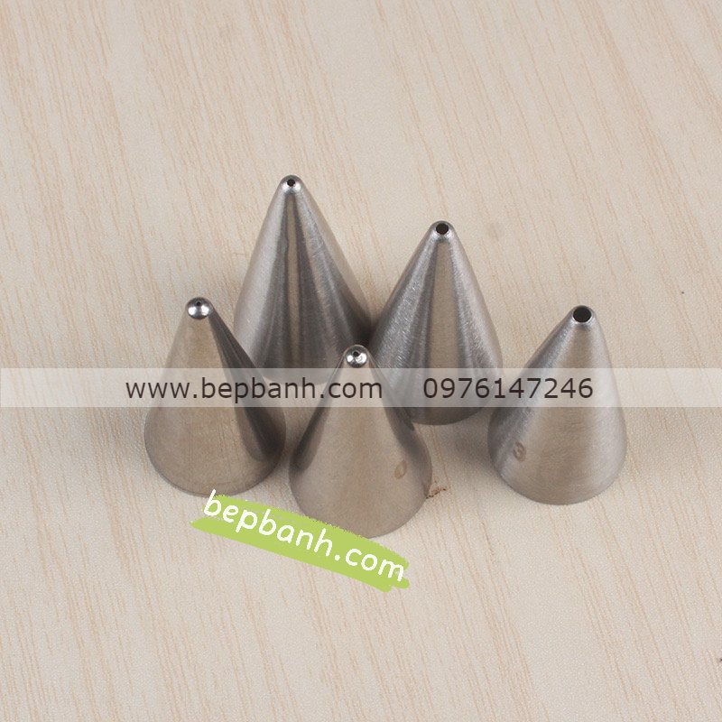 Bộ 5 đuôi bắt kem tròn đủ cỡ Bộ 5 đuôi bắt kem tròn đủ cỡ