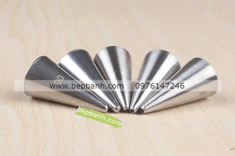 Bộ 5 đuôi bắt kem tròn đủ cỡ Bộ 5 đuôi bắt kem tròn đủ cỡ