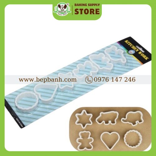 Bộ nhấn cắt nhựa 6 hình Bộ nhấn cắt nhựa 6 hình